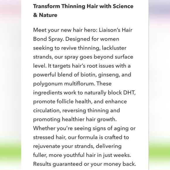 LIAISON HAIR BOND HAIR REVIVE SPRAY SERUM Hair Thickening Treatment NEW MSRP $79 - Picture 11 of 16